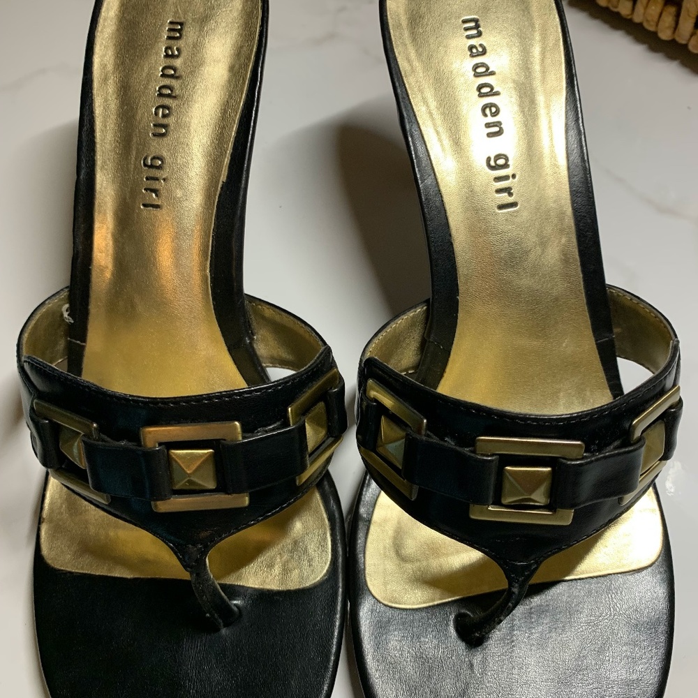 Black & Gold Sandal / Heels